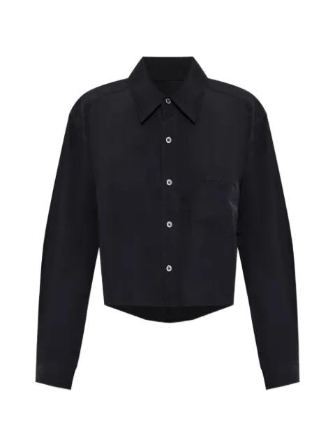 logo-embroidered cropped shirt by ALEXANDER WANG