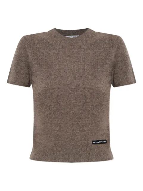 logo-label knitted top by ALEXANDER WANG