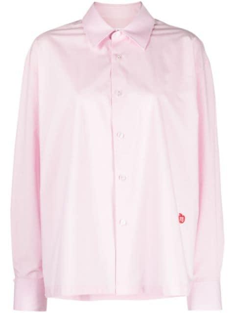 logo-patch cotton shirt by ALEXANDER WANG
