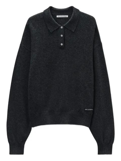 logo-patch polo shirt by ALEXANDER WANG