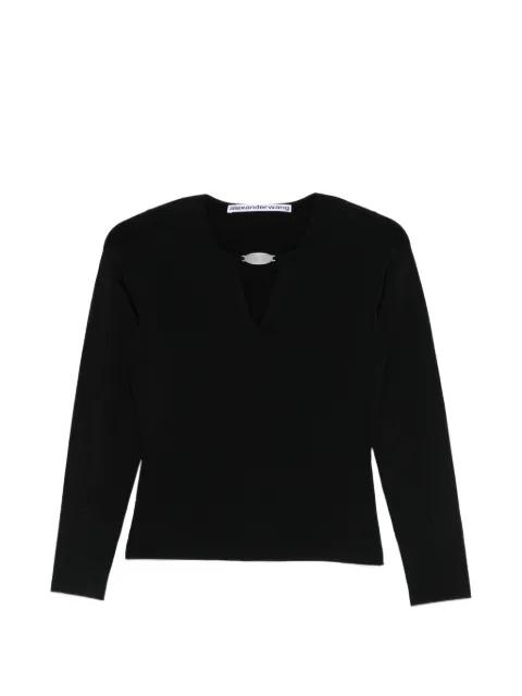 logo-plaque V-neck sweater by ALEXANDER WANG
