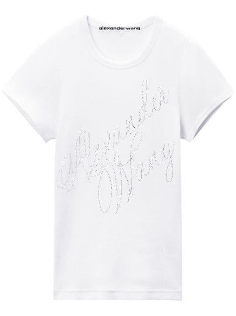 logo-print cotton T-shirt by ALEXANDER WANG