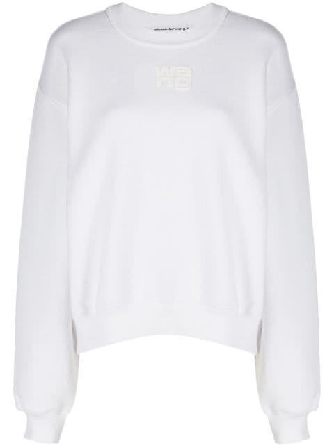 logo-print cotton sweatshirt by ALEXANDER WANG