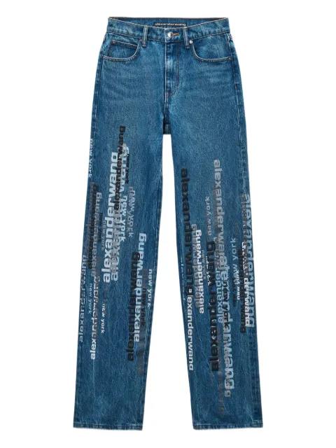 logo-print jeans by ALEXANDER WANG
