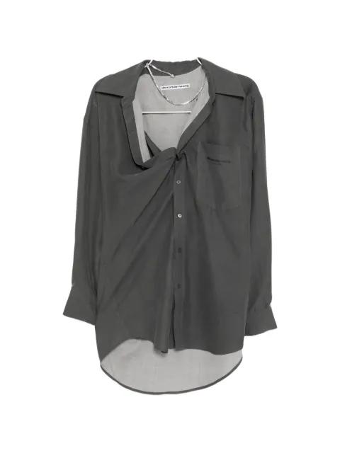 logo-print shirt dress by ALEXANDER WANG