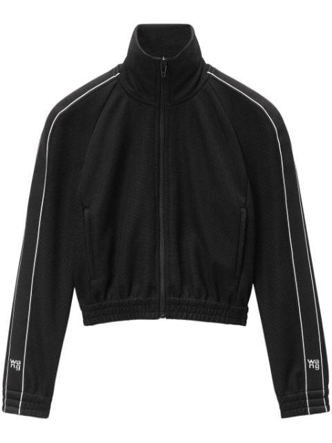 logo-tape cropped track jacket by ALEXANDER WANG