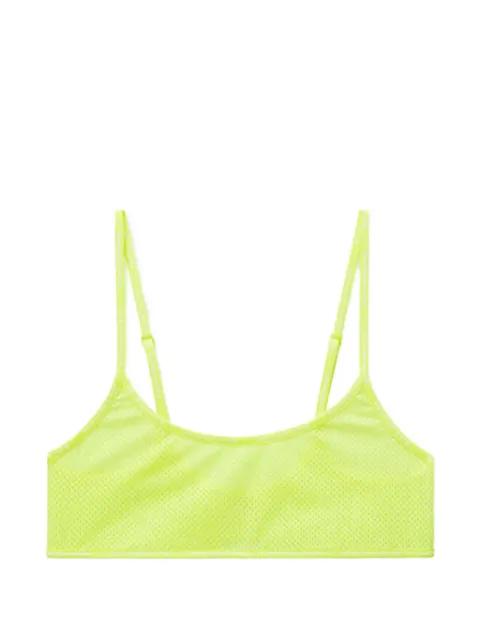 logo-trim mesh bra by ALEXANDER WANG