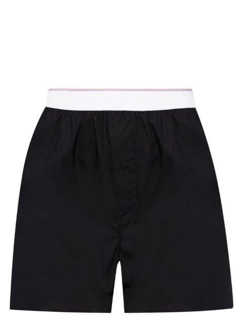 logo-waistband cotton shorts by ALEXANDER WANG