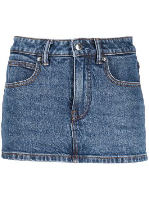 mid-rise denim skort by ALEXANDER WANG