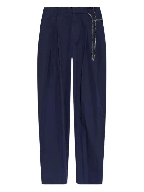 pleated chain-detail trousers by ALEXANDER WANG