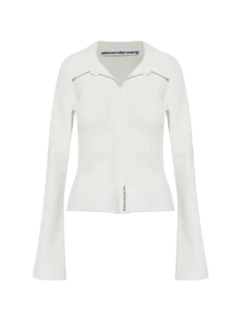 polo-collar long-sleeve blouse by ALEXANDER WANG