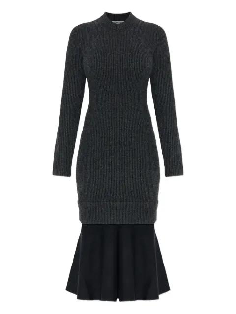 ribbed long-sleeves midi dress by ALEXANDER WANG