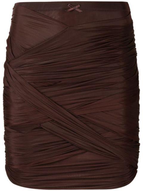 ruched draped skirt by ALEXANDER WANG