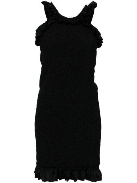 ruffle-hem smocked mini dress by ALEXANDER WANG