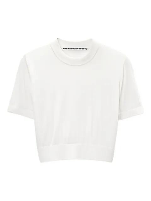 short-sleeved cropped top by ALEXANDER WANG