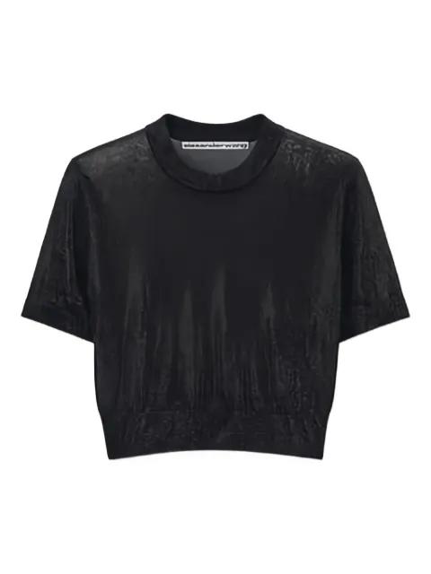 short-sleeved cropped top by ALEXANDER WANG