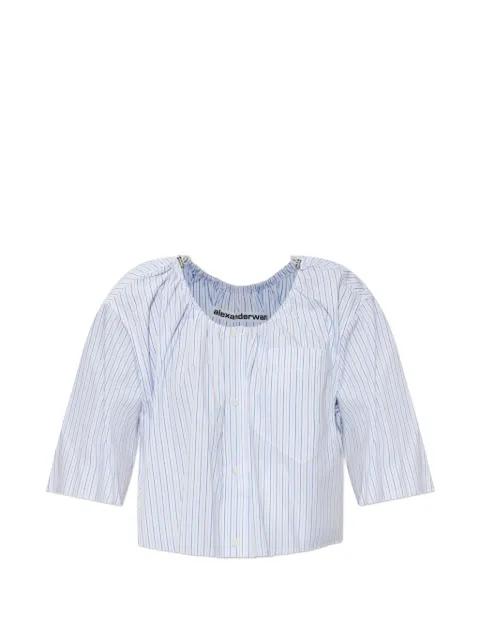 striped cropped top by ALEXANDER WANG