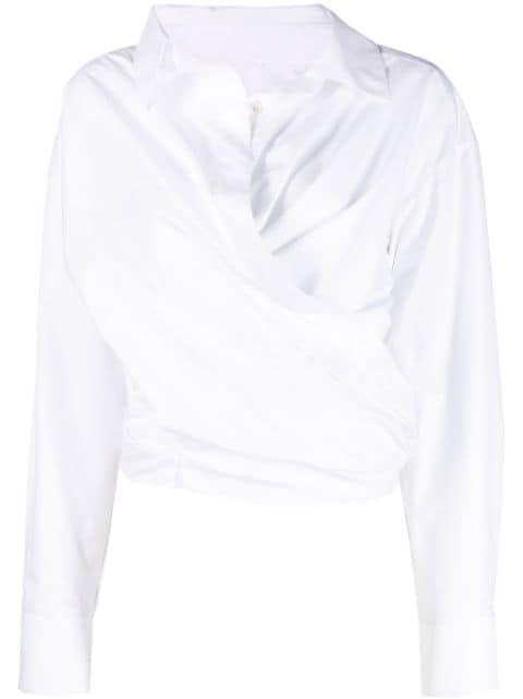 wrap cotton shirt by ALEXANDER WANG