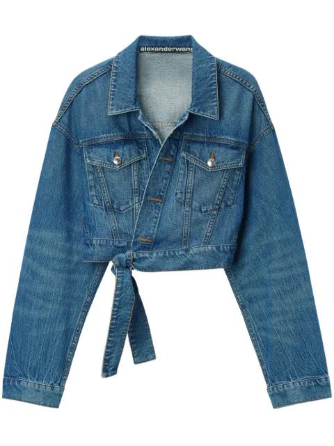 wrapped trucker jacket by ALEXANDER WANG