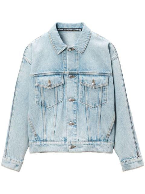 zip-sleeved denim jacket by ALEXANDER WANG