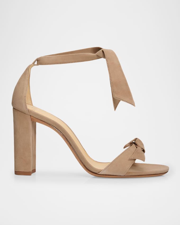 90mm Clarita Suede Block-Heel Sandals by ALEXANDRE BIRMAN
