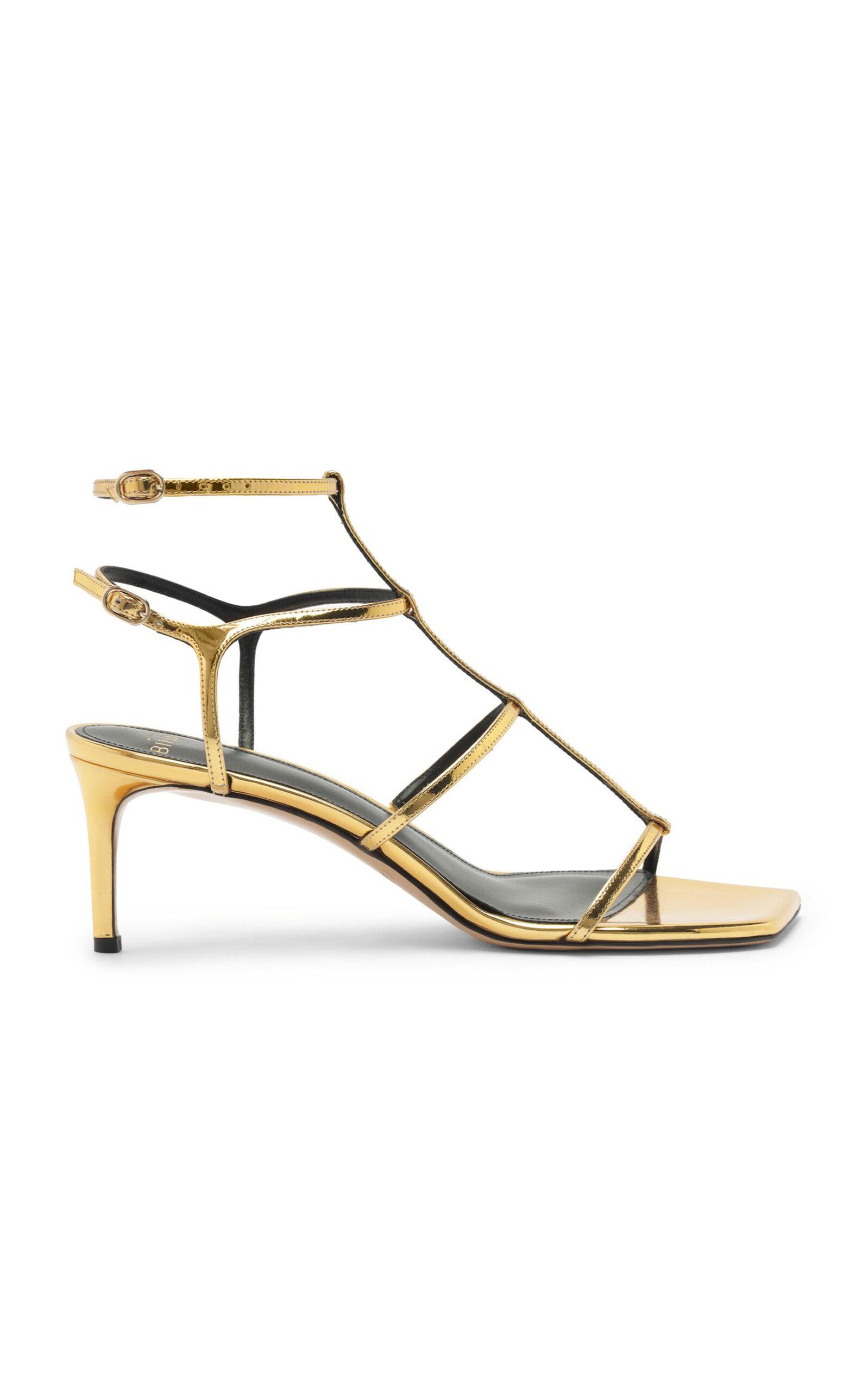 Alexandre Birman Amanda Metallic Leather Sandals - Moda Operandi by ALEXANDRE BIRMAN