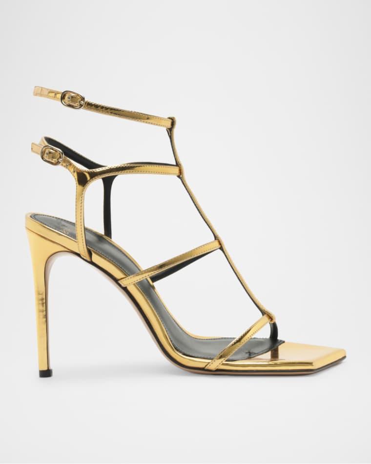 Amanda 100mm Patent Leather Gladiator Sandals by ALEXANDRE BIRMAN