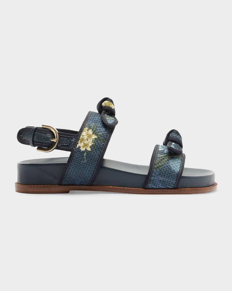 x Agua by Agua Bendita Grossgrain Raffia Slingback Sandals by ALEXANDRE BIRMAN