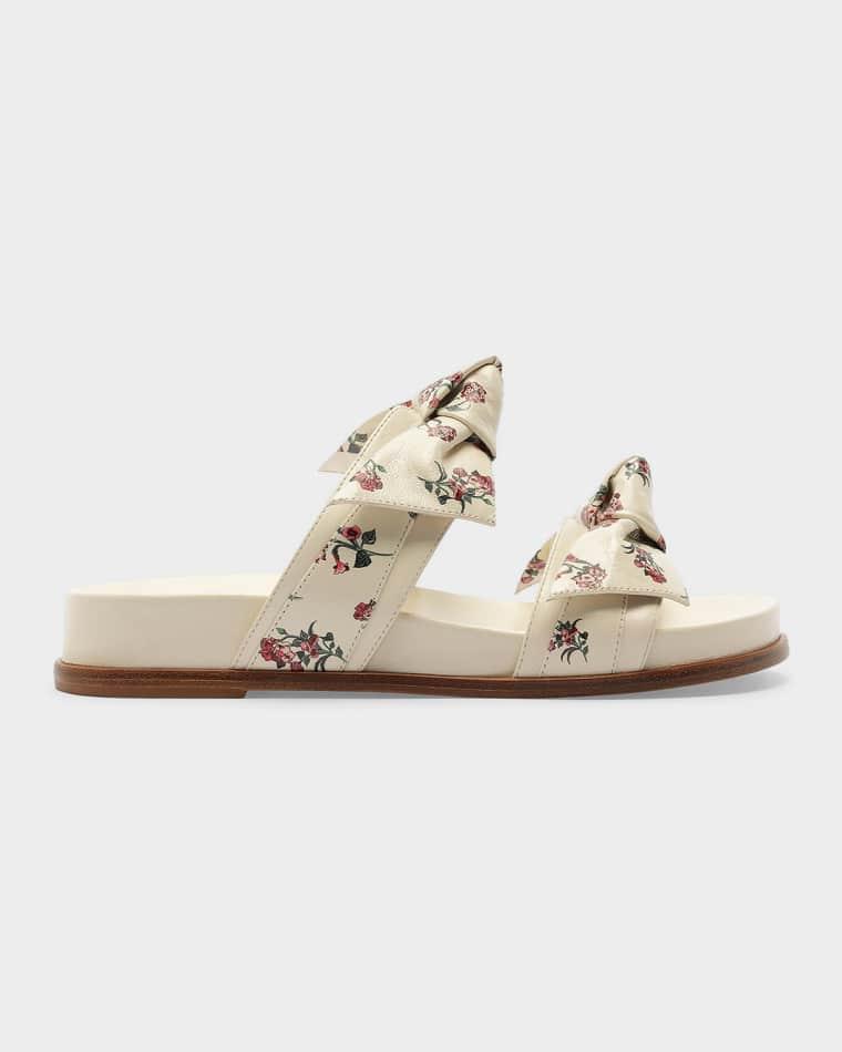 x Agua by Agua Bendita Maxi Clarita Floral-Printed Leather Sandals by ALEXANDRE BIRMAN