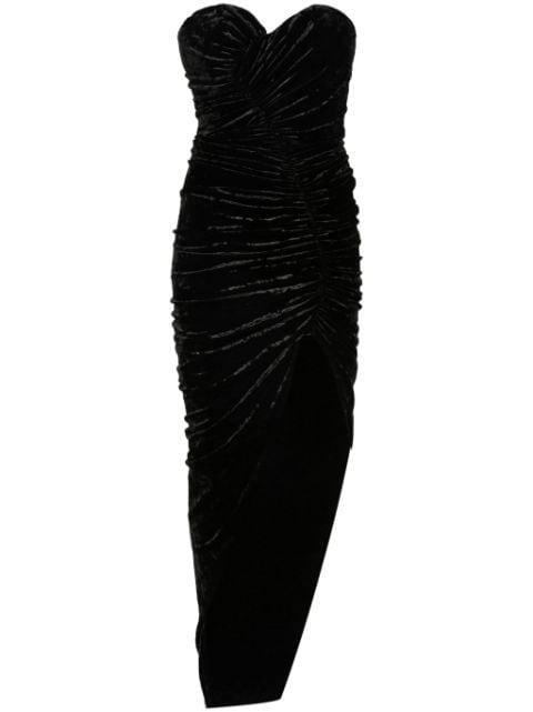 crushed velvet maxi dress by ALEXANDRE VAUTHIER