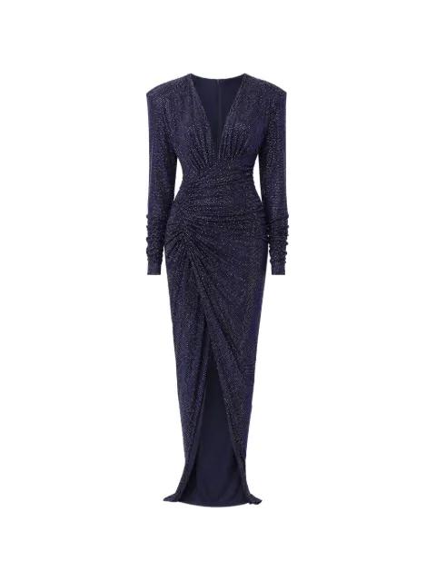 crystal-embellished draped maxi dress by ALEXANDRE VAUTHIER