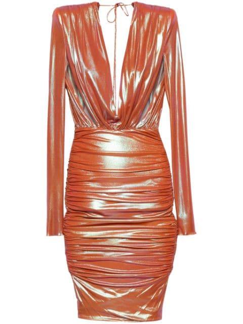 draped-detail midi dress by ALEXANDRE VAUTHIER