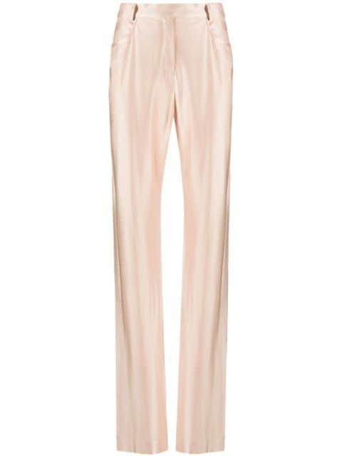 high-waisted satin trousers by ALEXANDRE VAUTHIER