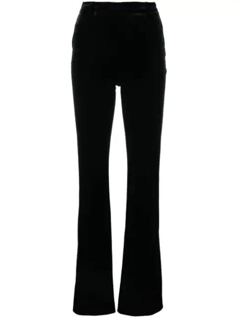 high-waisted velvet trousers by ALEXANDRE VAUTHIER