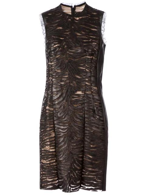 lace panel lambskin dress by ALEXANDRE VAUTHIER