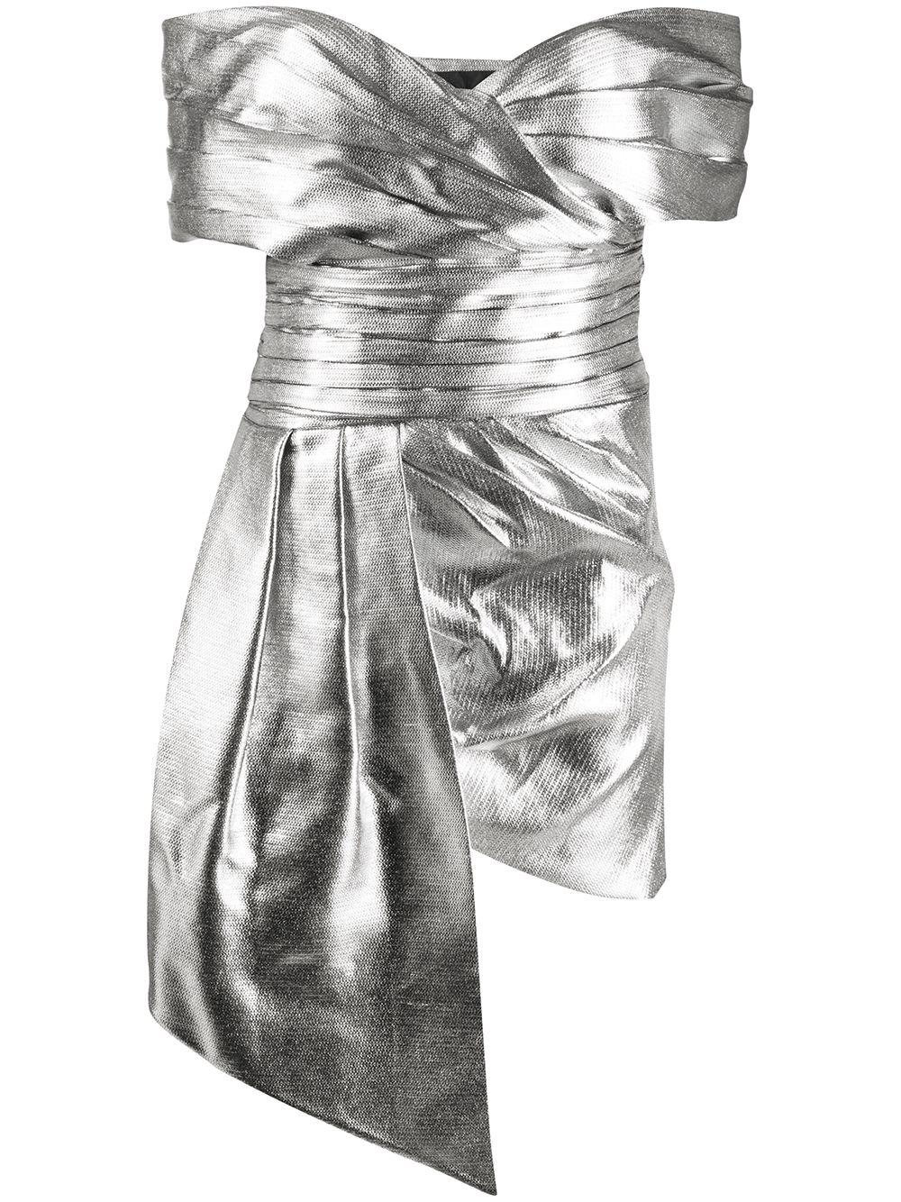 off-the-shoulder draped mini dress by ALEXANDRE VAUTHIER