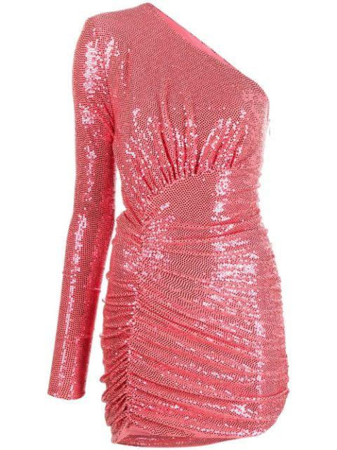 one-shoulder sequin-embellished minidress by ALEXANDRE VAUTHIER