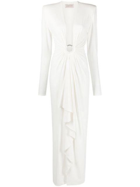 plunge-neck draped gown by ALEXANDRE VAUTHIER