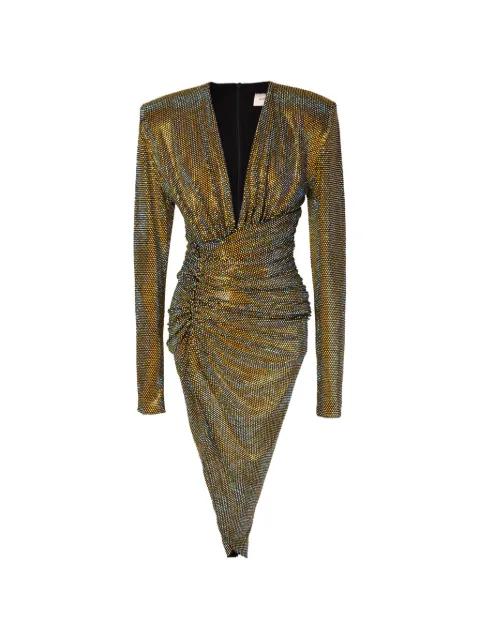 rhinestone-embellished draped dress by ALEXANDRE VAUTHIER
