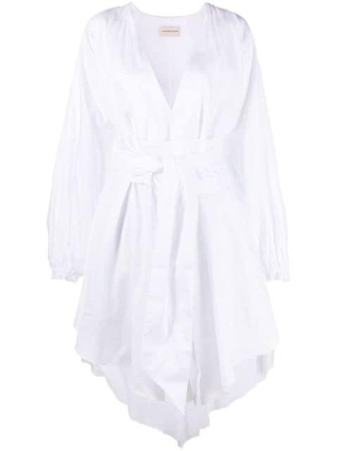 ruched-detail long-sleeve midi dress by ALEXANDRE VAUTHIER