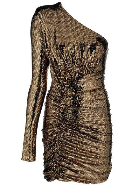 sequin-embellished ruched dress by ALEXANDRE VAUTHIER