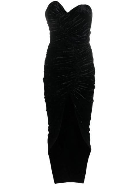 strapless velvet dress by ALEXANDRE VAUTHIER