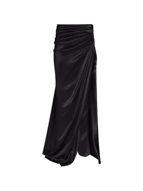 draped side-slit maxi skirt by ALEXIA&ANTONIA