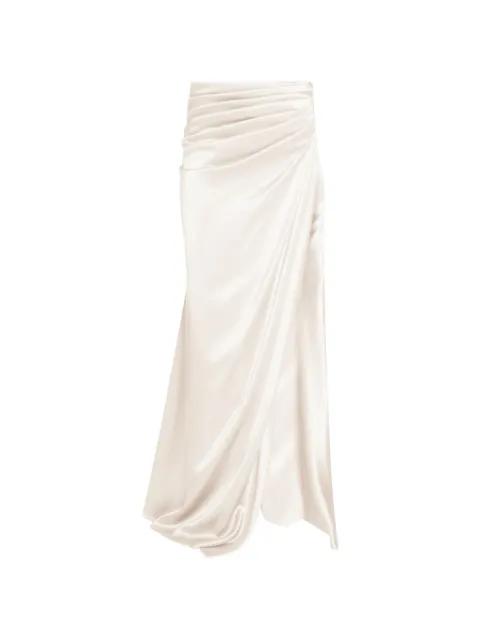 draped side-slit maxi skirt by ALEXIA&ANTONIA