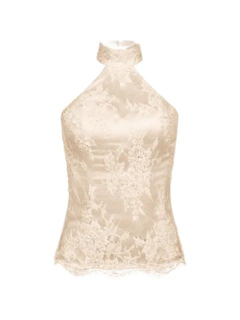embellished lace halter top by ALEXIA&ANTONIA