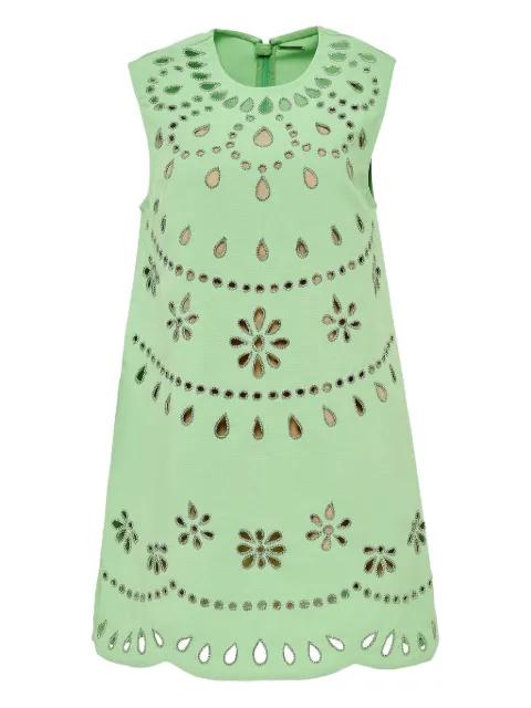 Adilyn laser-cut floral-pattern mini dress by ALEXIS