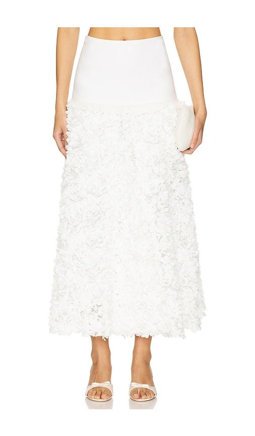 Alexis Bria Skirt in White by ALEXIS