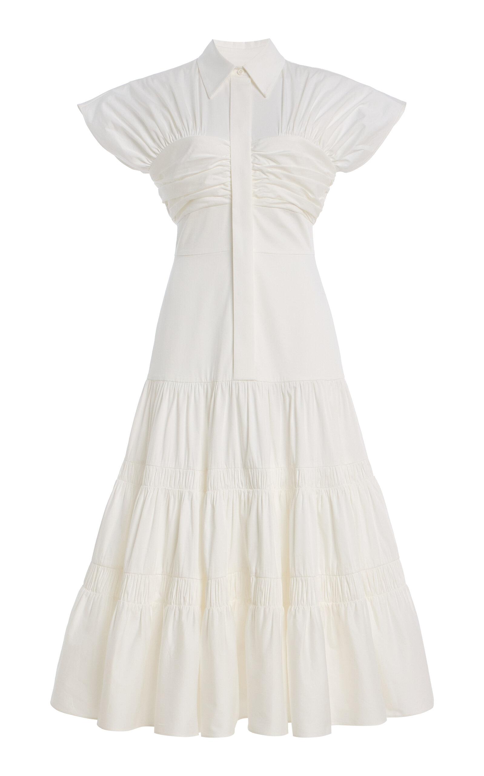 Alexis Carosini Cotton-Blend Midi Dress - Moda Operandi by ALEXIS