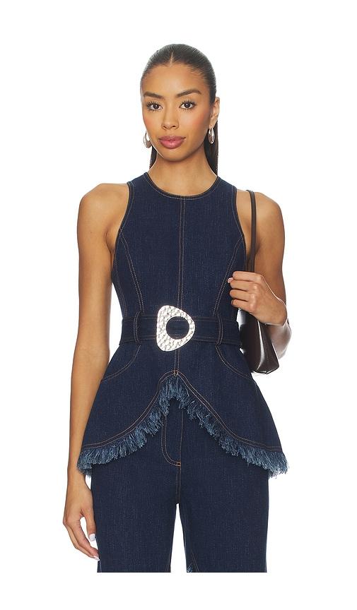 Alexis Reed Top in Blue by ALEXIS