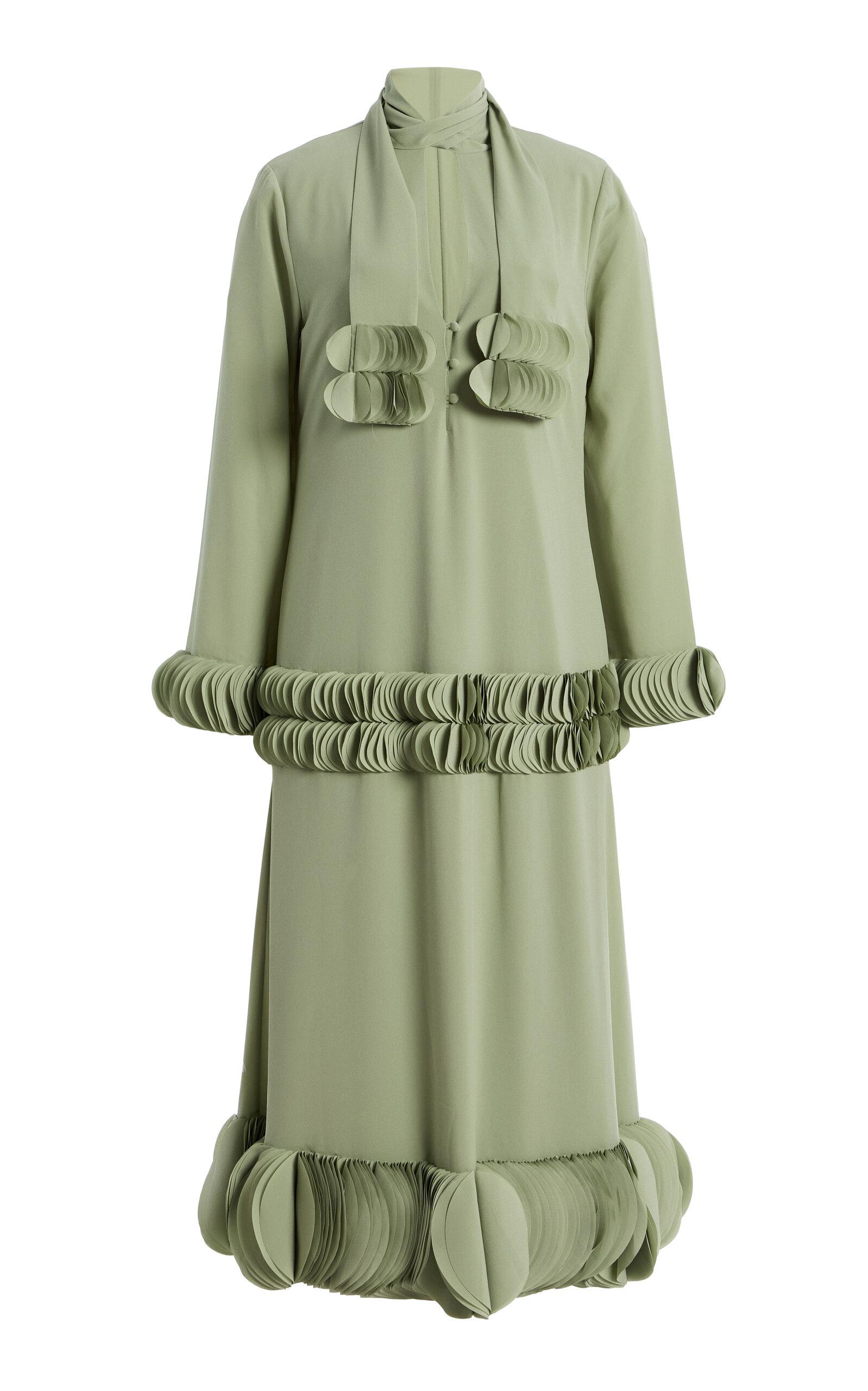 Alexis Zuella Ruffled Crepe Midi Dress - Moda Operandi by ALEXIS